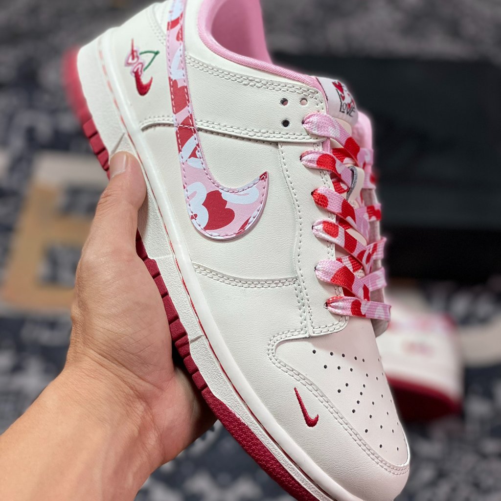 Nike High-End Custom Cherry Valentine's Day Low-Top Casual Sports Shoes